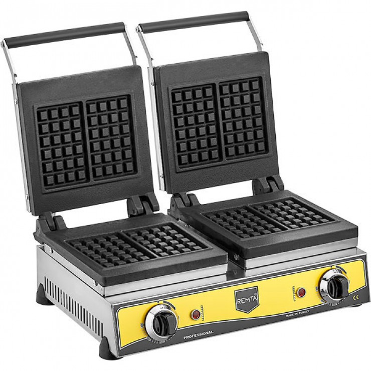 Çiftli Kare Model Waffle Makinası Elektrikli
